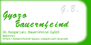 gyozo bauernfeind business card